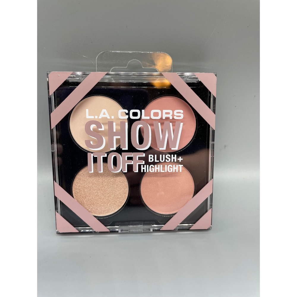 LA Colors Show It Off 4 Color Blush Highlight Palette CFP637 New‎